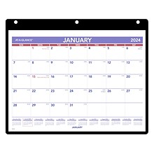 2024 AT-A-GLANCE 11 x 8 Monthly Wall Calendar with Jacket (SK8-00-24)