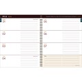 2024-2025 TF Publishing Bibliophile Series Merlot 8.5 x 11 Academic Weekly & Monthly Planner, Pape