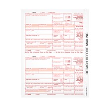 TOPS 2023 1099-R Tax Form, 1-Part, Federal Copy A, 50/Pack (LRFEDA-S)