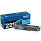 Brother TN-221 Cyan Standard Yield Toner Cartridge, Print Up to 1,400 Pages (TN221C)