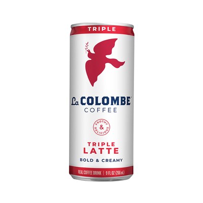 La Colombe Draft Triple Shot Espresso Latte Caffeinated Cold Brew Coffee, Medium Roast, 9 Fl. Oz., 12/Carton (PPPURC1204)