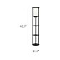 Simple Designs 62.5" Matte Black Floor Lamp with Cylindrical Shade (LF2010-BLK)