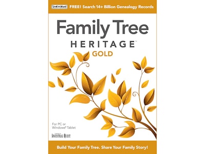 Individual Software Family Tree Heritage Gold for 1 User, Windows, Download (IND945800V060)