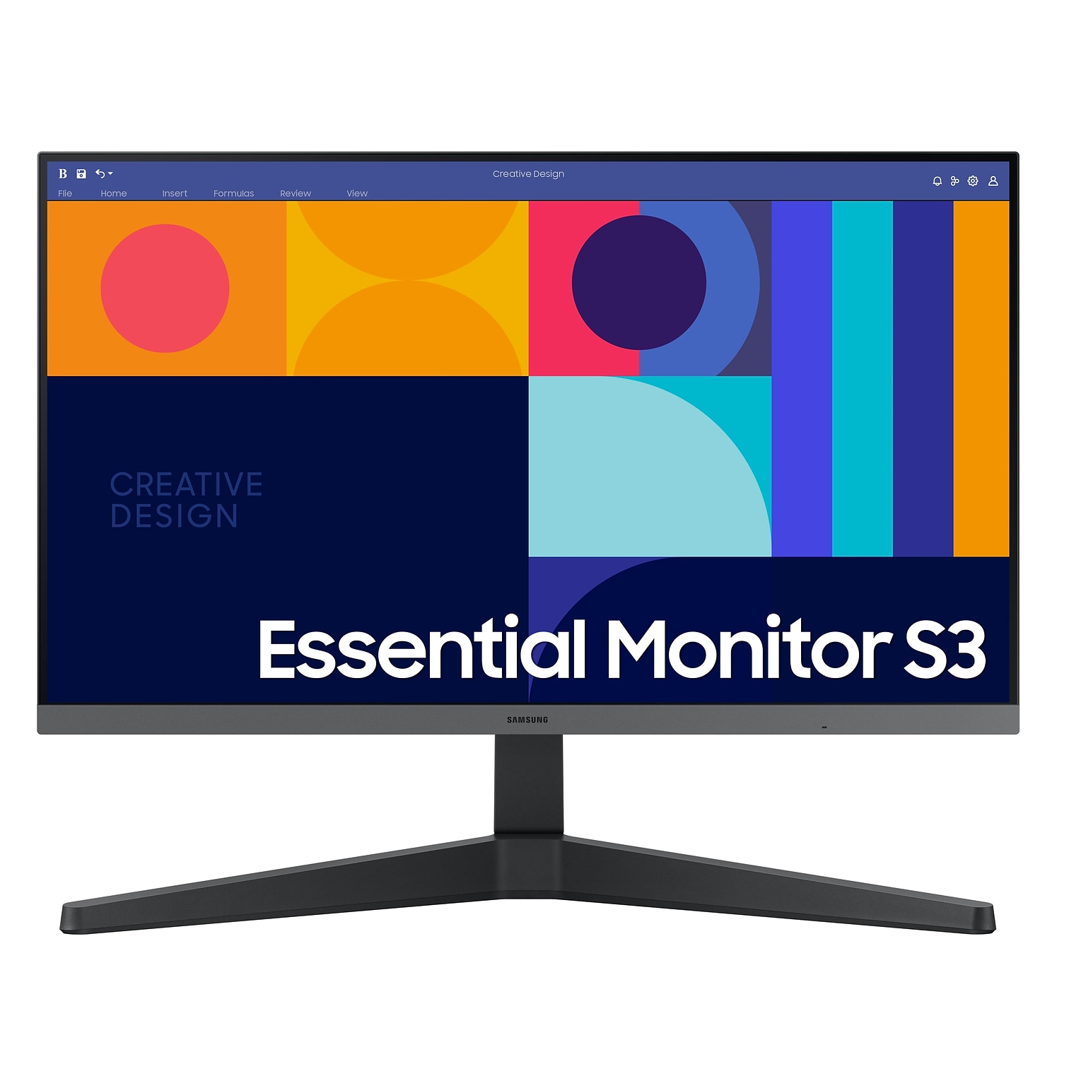 Samsung S33GC 24 LED Monitor, Black  (LS24C332GANXZA)