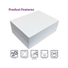 Better Office EVA Foam Sheet, White, 20/Pack (01619)