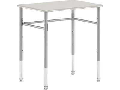 HON SmartLink 26W Rectangle Student Desk, White/Platinum Metallic (HLDV-MRECT2026A.E.G1.T1)