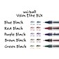 uni-ball VISION ELITE BLX Rollerball Pens, Micro Point, Blue/Black Ink, 12/Pack (69020)