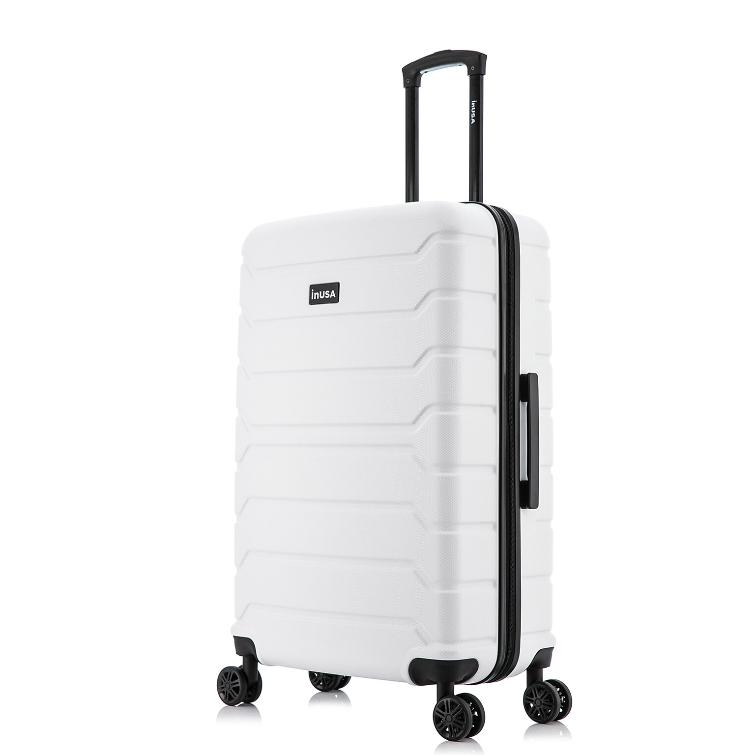 InUSA Trend 29.17 Hardside Suitcase, 4-Wheeled Spinner, White (IUTRE00L-WHI)