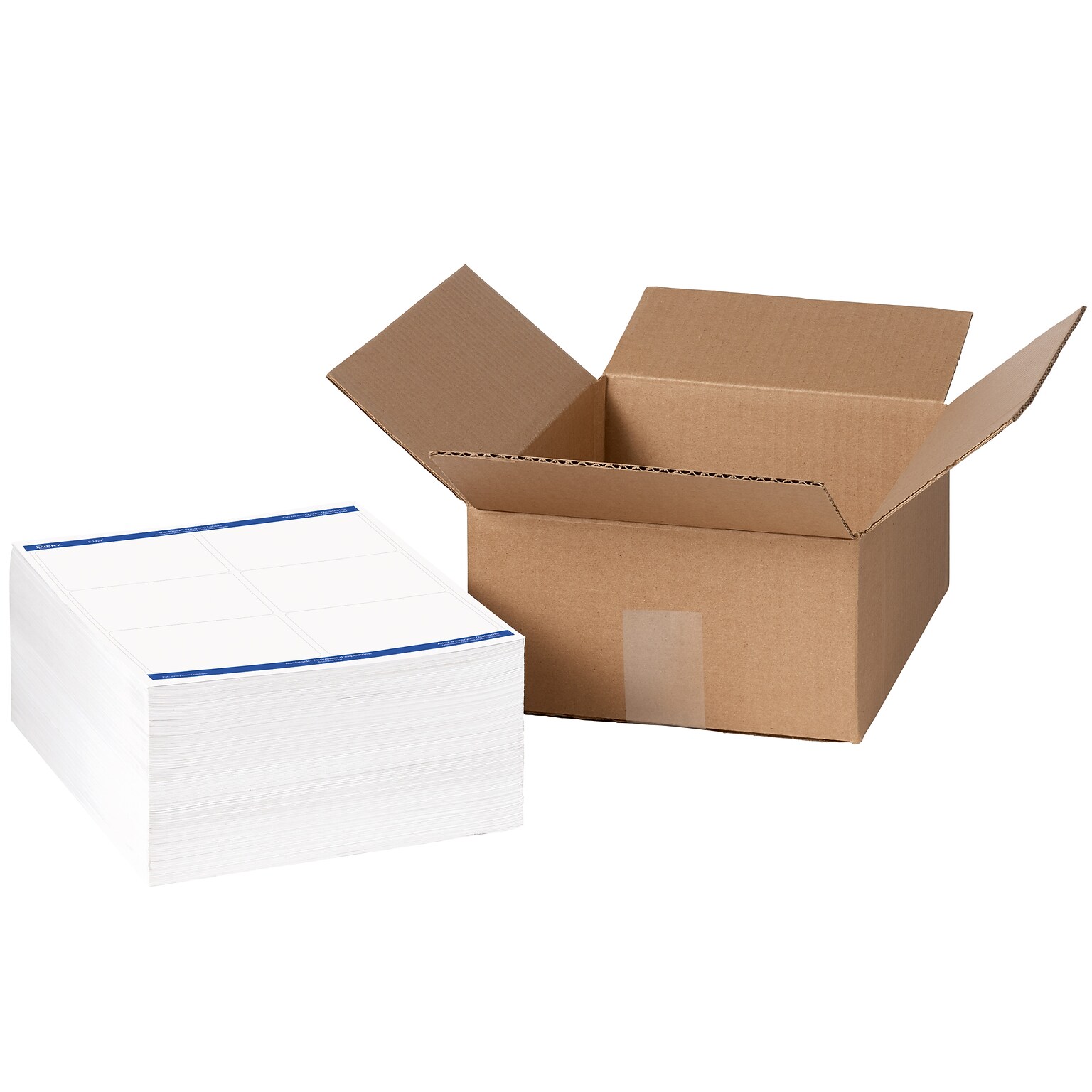 Avery TrueBlock Laser Shipping Labels, 3-1/3 x 4, White, 6 Labels/Sheet, 500 Sheets/Box, 3,000 Labels/Box (95905)