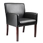 Boss Reception Room Grouping in Mahogany Finish; Reception Chair