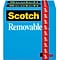 Scotch® Removable Invisible Tape, 3/4 x 36 yds., 2 Rolls (811)