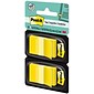 Post-it Flags, .94" Wide, Yellow, 100 Flags/Pack (680-YW2)