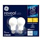 GE Reveal HD+ 11 Watt White LED General-Purpose Bulb, 2/Pack (46657)