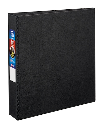 Avery Heavy Duty 1 1/2 3-Ring Non-View Binders, One Touch EZD Ring, Black (79-985)