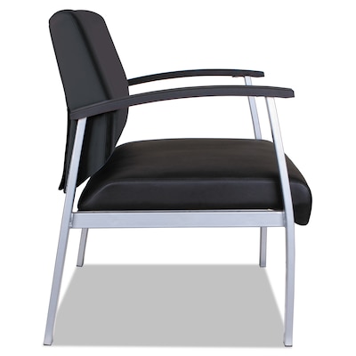 Alera® metaLounge Series Fixed Arm Polyurethane Computer and Desk Chair, Black (ALEML2219)