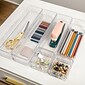 Martha Stewart Miles Plastic Stackable Office Desk Drawer Organizer, Various Sizes, 6/Set (BEPB583466CGD)
