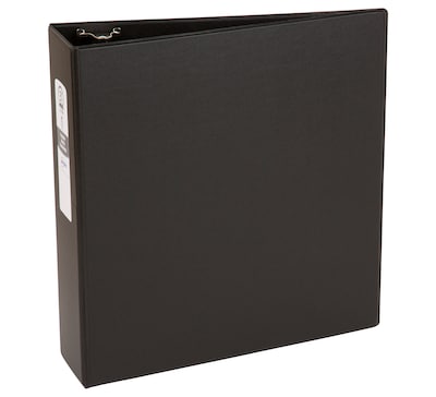 Avery 3 3-Ring Non-View Binders, Black (03602)