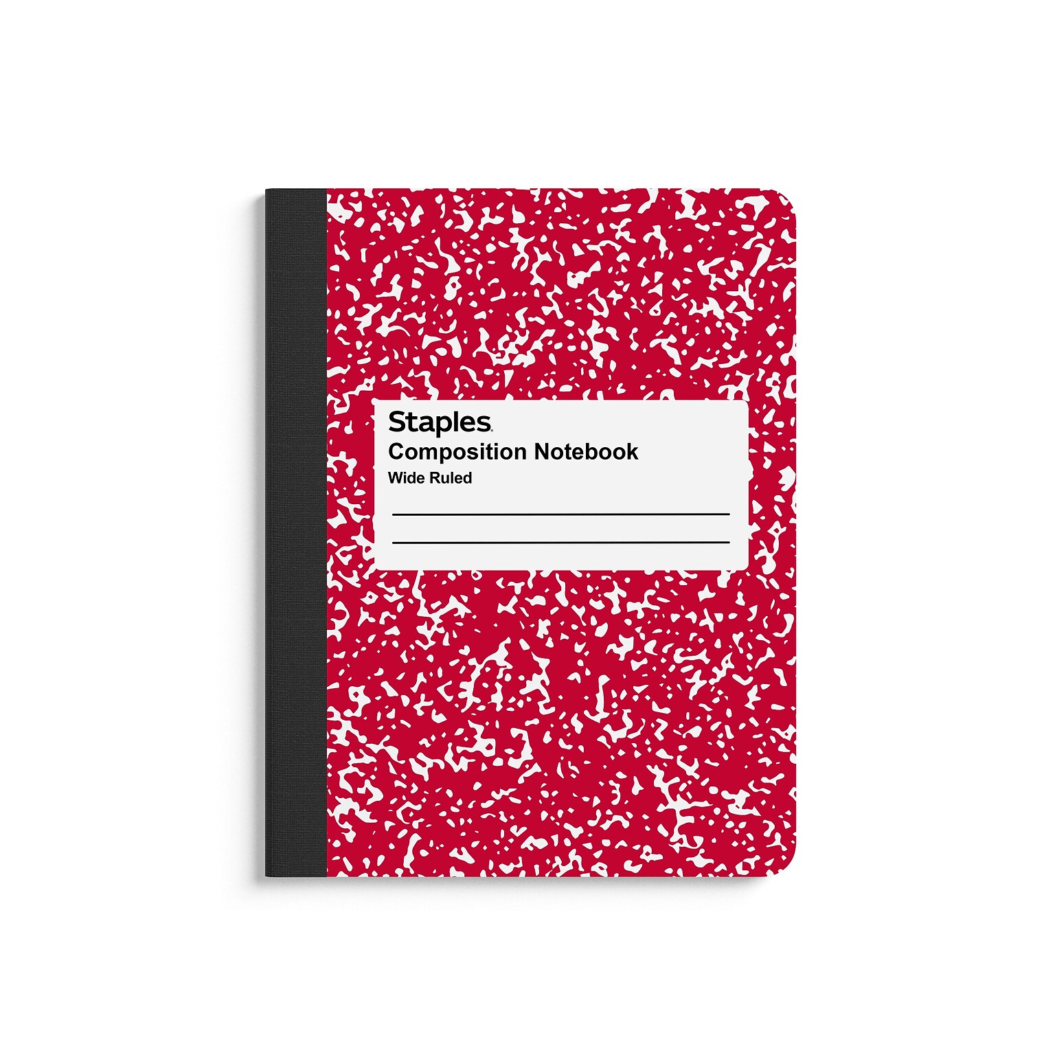 Staples® Composition Notebooks, 7.5 x 9.75, Wide Ruled, 100 Sheets, Assorted Colors, 4/Pack (ST58368)