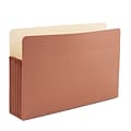Staples Reinforced File Pocket, 5.25 Expansion, Legal Size, 8.5x14,  Brown, 10/Box (ST418343)”