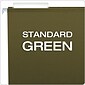 Pendaflex Hanging File Folders, 1/3-Cut Tab, Letter Size, Standard Green, 25/Box (PFX 4152 1/3)