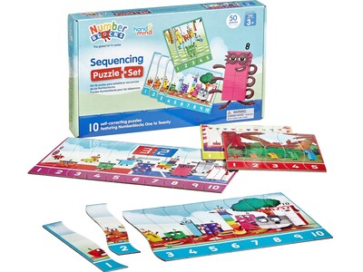 hand2mind Numberblocks Sequencing Puzzle Set (95403)