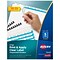 Avery Index Maker Unpunched Paper Dividers with Print & Apply Label Sheets, 5 Tabs, White, 25 Sets/P
