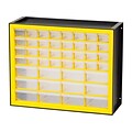 Iris 44-Drawer Desktop Storage Cabinet, Black/Yellow (500176)