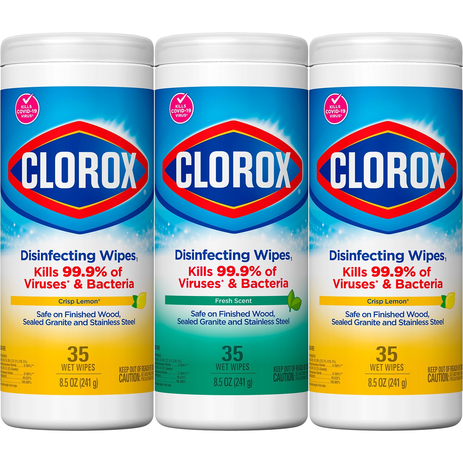 Clorox Disinfecting Wipes Value Pack, Bleach Free Cleaning Wipes - 105 Wipes (30112)