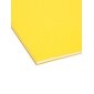 Smead FasTab Hanging File Folders, 1/3-Cut Tab, Letter Size, Yellow, 20/Box (64097)