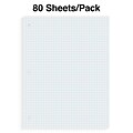 Staples® Graph Ruled Filler Paper, 5 Sq/In, 8 x 10.5, White, 80 Sheets/Pack (ST25634D)