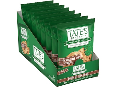 Tates Bake Shop Chocolate Chip Cookies, 1 oz, 32/Carton (TBS07134)