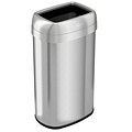 iTouchless Dual-Deodorizer Stainless Steel Trash Can, 16 gal., Brushed Steel (OL16STV)