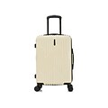 InUSA Drip Polycarbonate/ABS Carry-On Suitcase, Sand (IUDRI00S-SAN)