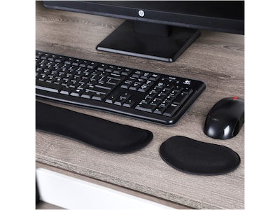 Mind Reader Memory Foam Gaming Ergonomic Keyboard and Mouse Wrist Rest Set, Black, 3/Pack (3WRESTGEL-BLK)