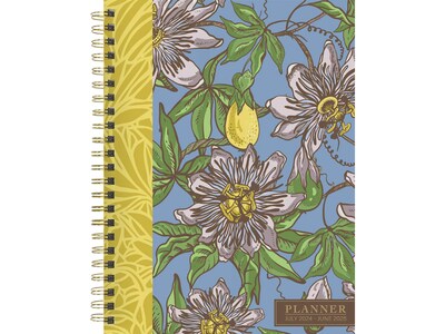2024-2025 TF Publishing White Lotus Series Coastal Flowers 6 x 8 Academic Weekly & Monthly Planner