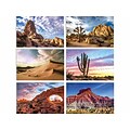 Better Office Arid Landscape Cards with Envelopes, 4 x 6, Assorted Colors, 50/Pack (64579-50PK)