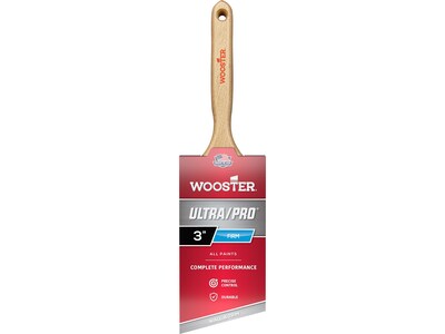 Wooster Brush ULTRA/PRO Firm 3" Nylon/Polyester Angle Brush, 6/Box (0041740030)