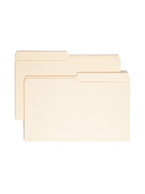 Smead File Folder, 1/2-Cut Tab, Legal Size, Manila, 100/Box (15320)