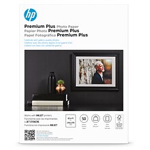 HP Premium Plus Soft Glossy Photo Paper, 8.5 x 11, 50 Sheets/Pack (CR667A)