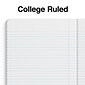 Staples® Composition Notebook, 7.5" x 9.75", College Ruled, 100 Sheets, Black (ST55064)