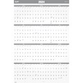 2024 Quill Brand® 32 x 48 Monthly Dry Erase Wall Calendar w/Marker, Reversible, Gray (5216724QCC)