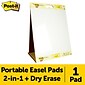 Post-it Super Sticky Tabletop Easel Pad, 20" x 23", 20 Sheets/Pad (563DE)