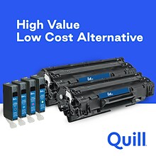 Quill Brand® Remanufactured Black HY Laser Toner Cartridge/Black Standard Yield Drum Replacement for