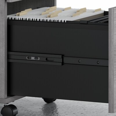 Bush Business Furniture Studio C 2-Drawer Mobile Vertical File Cabinet, Letter/Legal Size, Lockable, Platinum Gray (SCF116PGSU)