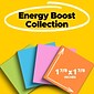 Post-it Super Sticky Notes, 2" x 2", Energy Boost Collection, 90 Sheet/Pad, 8 Pads/Pack (6228SSAU)