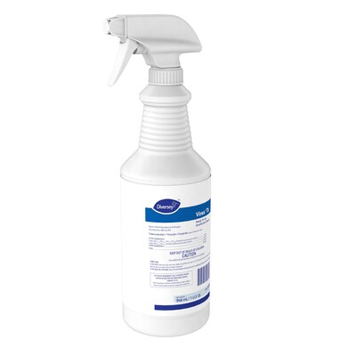 Diversey Virex TB Disinfectant Cleaner, RTU, Lemon Scent, 32 oz., 12/Carton (04743.)