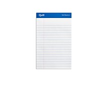 Quill Brand® Gold Signature Premium Series Legal Pad, 5 x 8, Legal Ruled, White, 50 Sheets/Pad, 12