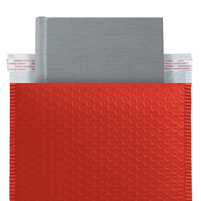 10" x 13" Bubble Mailer, Holiday Red, 25/pack (2021102)