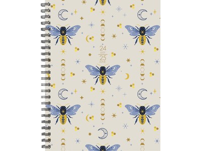 2024-2025 Willow Creek Honeybee 6.5 x 8.5 Academic Weekly & Monthly Planner, Paper Cover, Multicol