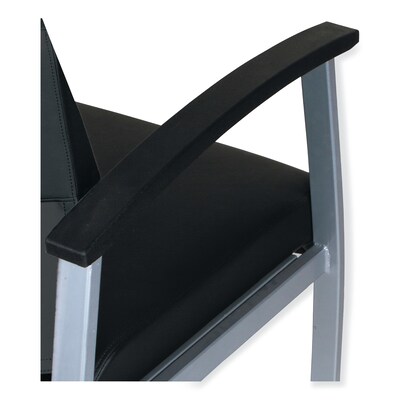 Alera metaLounge Series Polyurethane Guest Chair, Black (ALEML2319)